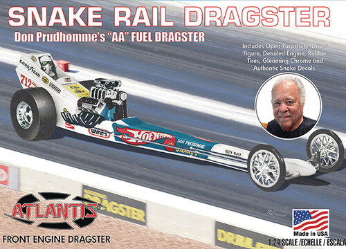 Don The Snake Prudhomme's AA Fuel Dragster - Front Engine Rail Dragster 1/24 Scale Model Kit