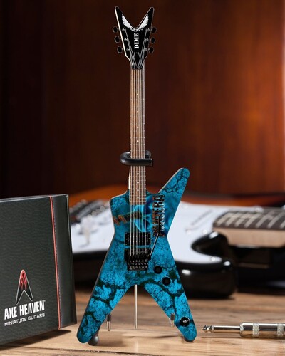 Dimebag Pantera Dean Far Beyond Driven Blue 10 Inch Miniature Guitar Replica