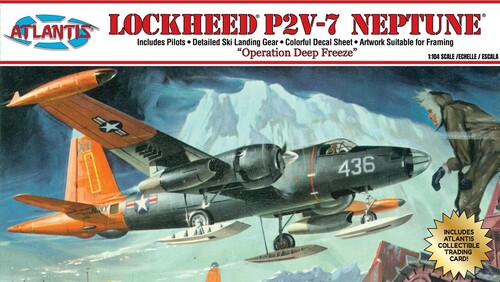 Lockheed P2V-7 Neptune Operation Deep Freeze with Trading Card 1/104 Scale Model Kit