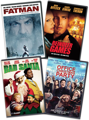 Fatman / Reindeer Games / Bad Santa / Office Christmas Party (Holiday 4-Pack Bundle)