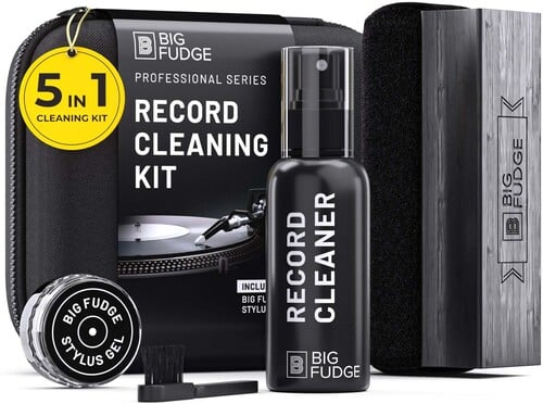 Big Fudge 5-IN-1 Vinyl Record Cleaning Kit With Soft Zip Case BFRC-Pro102
