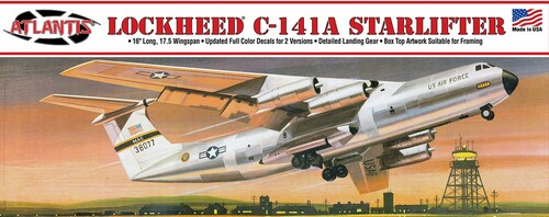 Lockheed C-141A Starlifter Military Strategic Airlifter 1/108 Scale Model Kit