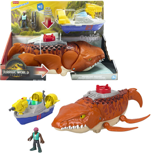 Fisher Price Imaginext Jurassic World: Rebirth Aquachomp Chase Mosasaurus