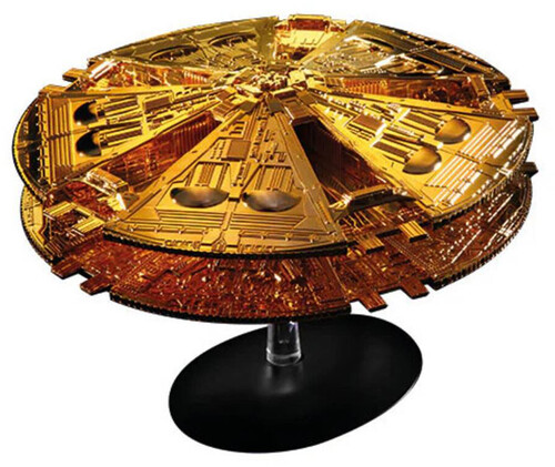Battlestar Galactica - Limited Edition Gold Cylon Basestar (TOS) Die-Cast 6" Ship