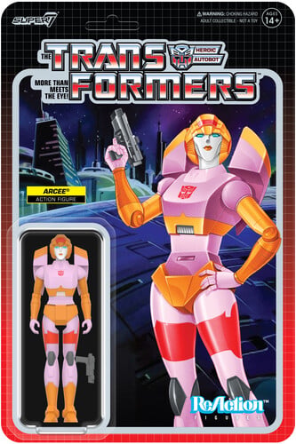 Super7 - Transformers - Reaction Figures Wv8 - Arcee (Pink & Orange)