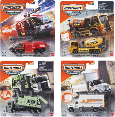 Matchbox Real Working Rigs 6-Piece G Assortment