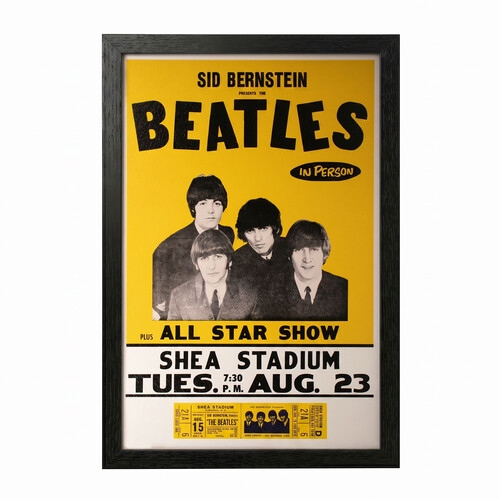 Beatles - Shea Stadium Concert - 11x17 Framed Gel Coat