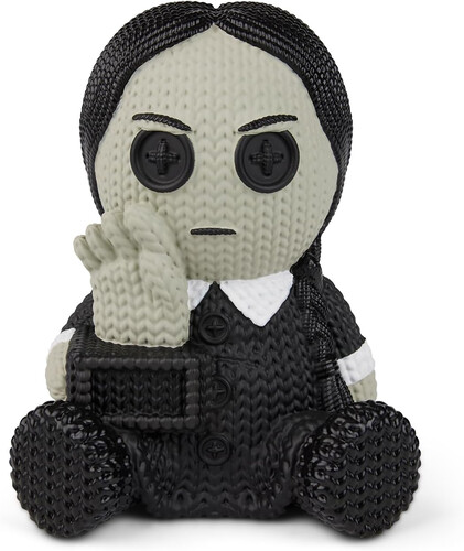 The Addams Family - Wednesday Addams with Thing Vinyl Figure – Handmade by Robots