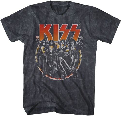 Kiss - Buzz T-Shirt - Small Black Mineral Wash 38101116A1