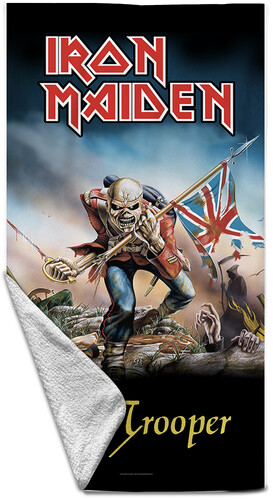 Rocksax - Iron Maiden - Trooper - Beach Towel (32 in x 63 in)