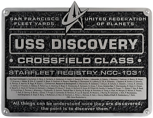 Star Trek: Discovery - Resin Dedication Plaque - U.S.S. Discovery