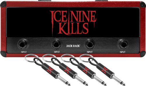 Pluginz - Ice Nine Kills - Magnetic Jack Rack with 4 Guitar Plug Keychains