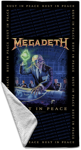Rocksax - Megadeth - Rust In Peace - Beach Towel (32 in x 63 in)