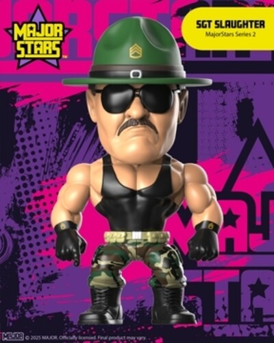 Major Stars Wrestling Sgt. Slaughter 4 Figure