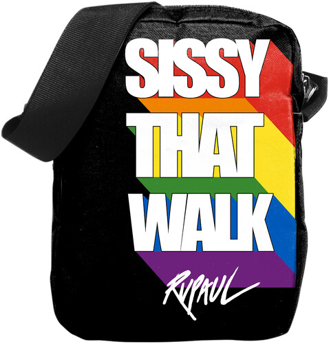 Rocksax - Ru Paul - Sissy That Walk - Crossbody Bag with Stash Pocket (Black)