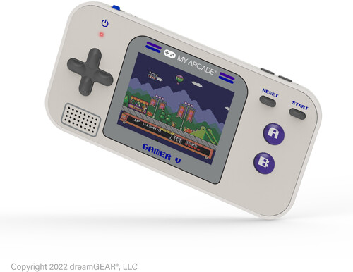 My Arcade - Gamer V Classic 220 Games Handheld Gaming System (Gray & Purple)