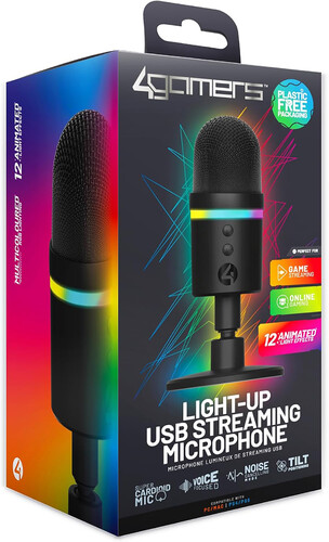 PC Accessory: 4Gamers Light Up Streaming Microphone