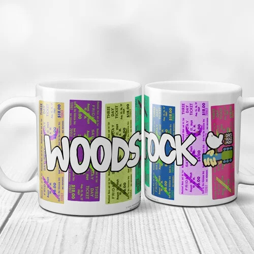 Woodstock - Concert Ticket Colorful - Coffee Mug