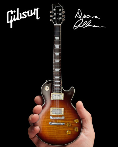 Duane Allman Gibson 1959 Les Paul "DUANE" Tobacco Burst 10 Inch Miniature Guitar