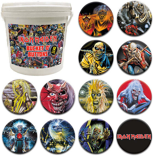 Iron Maiden 144 PC Bucket O' Buttons
