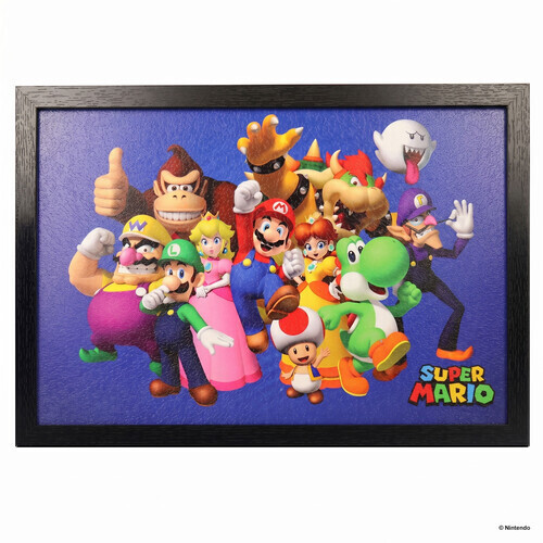Super Mario - Group 11x17 Framed Gel Coat