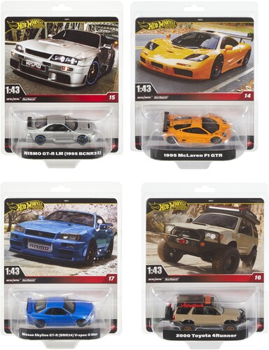 Hot Wheels Premium 1:43 6-Piece F Assortment