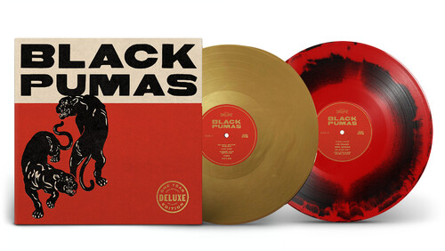 Black Pumas - Gold / Black & Red Marbled
