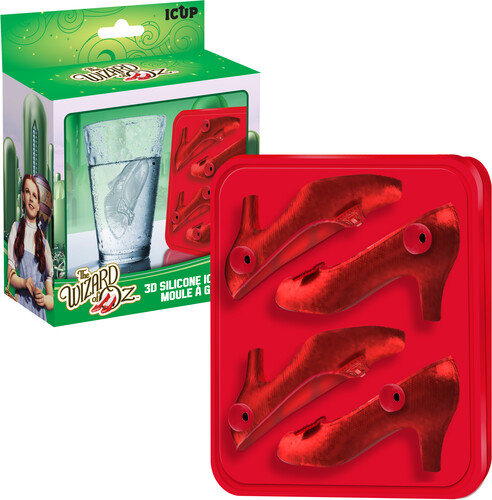 Wizard of Oz Ruby Slippers 3D Ice Cube Mold (Silicone)