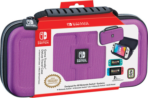 Switch Accessory: Case - RDS Game Traveler Deluxe - Purple: Officially Licensed by Nintendo