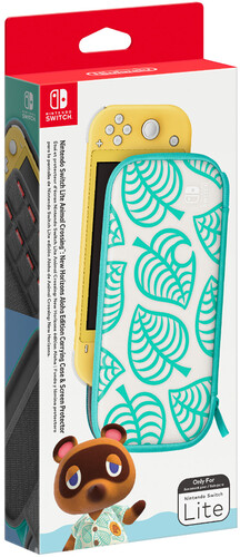 Switch Accessory: Case - Nintendo Animal Crossing: New Horizons Aloha Edition Switch Lite Carrying Case & Screen Protector