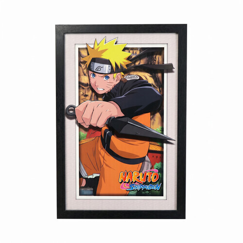 Naruto - Defending - 11x17 Framed Faux Matted