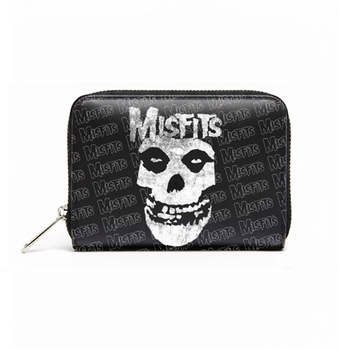 Rocksax - Misfits - Fiend Logo - Bi-Fold Zipped Wallet/Purse (Black)