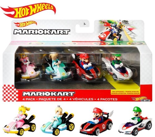 Hot Wheels Mario Kart Die-Cast 4-Pack #2 (Nintendo)