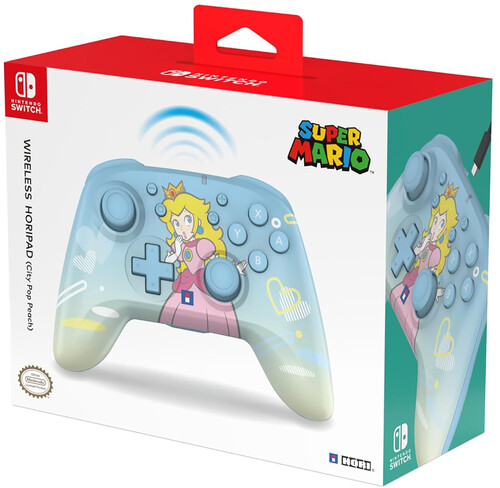 Switch Accessory: Wireless Controller - HORI-Pad - City Pop Peach: Officially Licensed by Nintendo