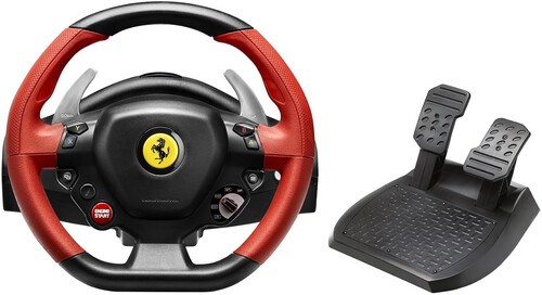 PC Accessory: Racing - Thrustmaster Racing Wheel - Thrustmaster Ferrari 458 Spider Edition