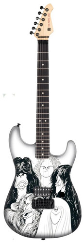 The Mini Axe - Aerosmith - Draw the Line - Mini Guitar Replica Collectible