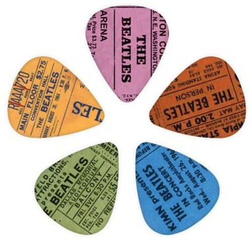 Beatles 1964 Tour Ticket Stubs Guitar Picks Medium Gauge (.70mm) 10-Pack