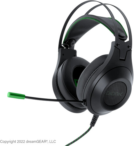 XBOX Accessory: Wired Headset - BIONIK SIREX - Black: Compatible with PC, Switch, PS5, XBOX X|S & Green: Compatible with PC, Switch, PS5, XBOX X|S