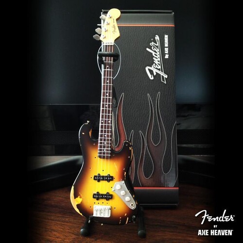 Fender Jazz Bass Custom Shop Sunburst 10 Inch Miniature Bass Guitar Replica