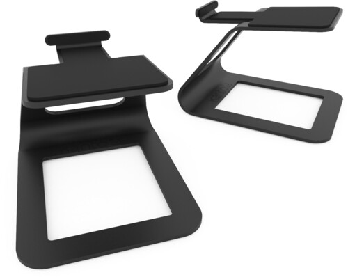 Kanto SE2 Elevated Desktop Speaker Stands for Small Speakers - Pair (Black)