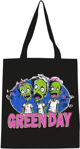 Rocksax - Green Day - Zombie Logo - Eco-Friendly Tote Bag (Black)