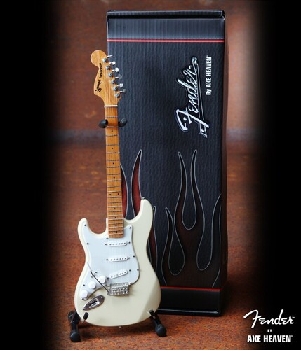 Fender Lefty Stratocaster Cream 10 Inch Miniature Guitar Replica Collectible
