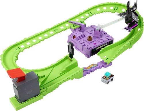 Hot Wheels Racerverse Minecraft Ender Dragon's Last Lap Trackset