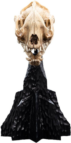 WETA Workshop Polystone - The Lord of the Rings Trilogy - Skull of a Warg Miniature Polystone Statue