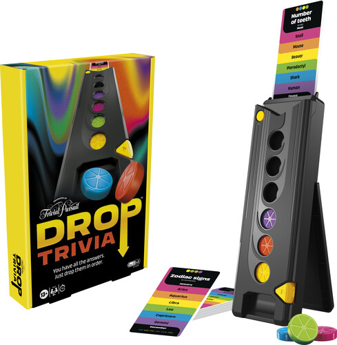 Trivial Pursuit: Drop Trivia - Electronic Party Board Game