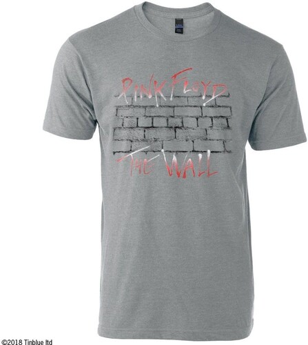 Roger Waters The Wall - The Wall Logo - T-Shirt - Medium (Gray)