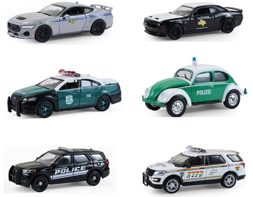 1:64 Hot Pursuit Series 47 - 6 Pack Die-Cast Car Assortment