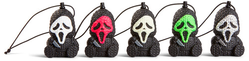Ghost Face Set 1.75” Micro Charms 5-Pack Vinyl Figure – Handmade by Robots