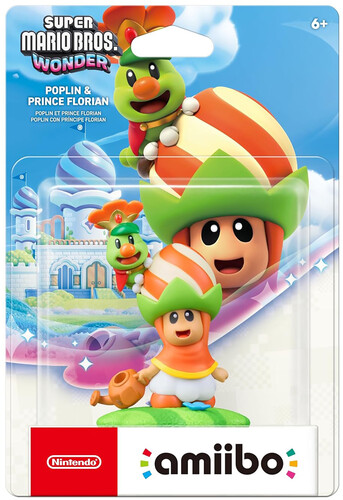 Toys to Life: Nintendo amiibo - Super Mario Bros. Wonder Series - Poplin & Prince Florian