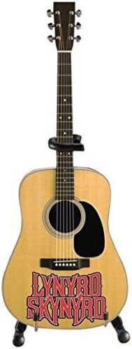 Lynyrd Skynyrd Logo Natural Finish 10 Inch Miniature Acoustic Guitar